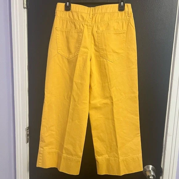 Rocks&Indigo Bright Yellow High-Waist Wide Leg Pants - Picture 4 of 5